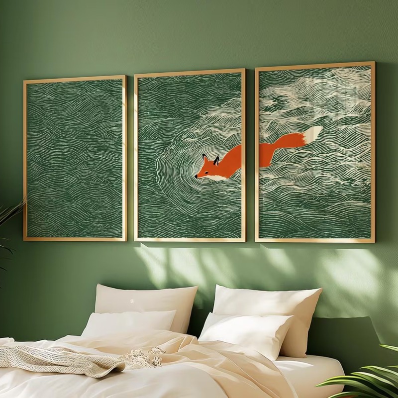 Abstract Canvas Set - Juego de 3 cuadros sin marco