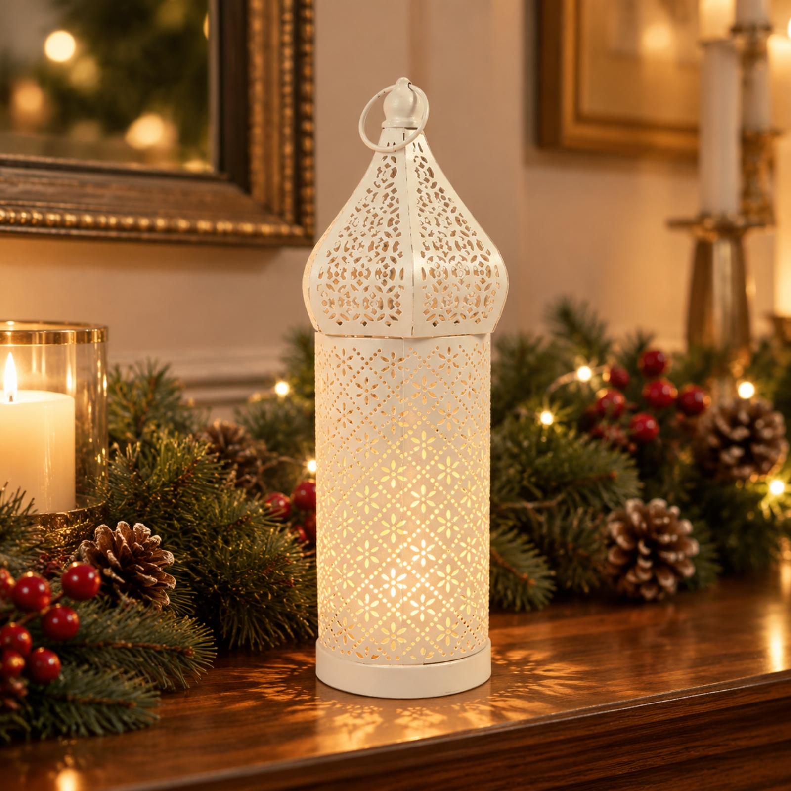 Portavelas de Hierro Blanco Es - Candle Holder Decor reseña y precio