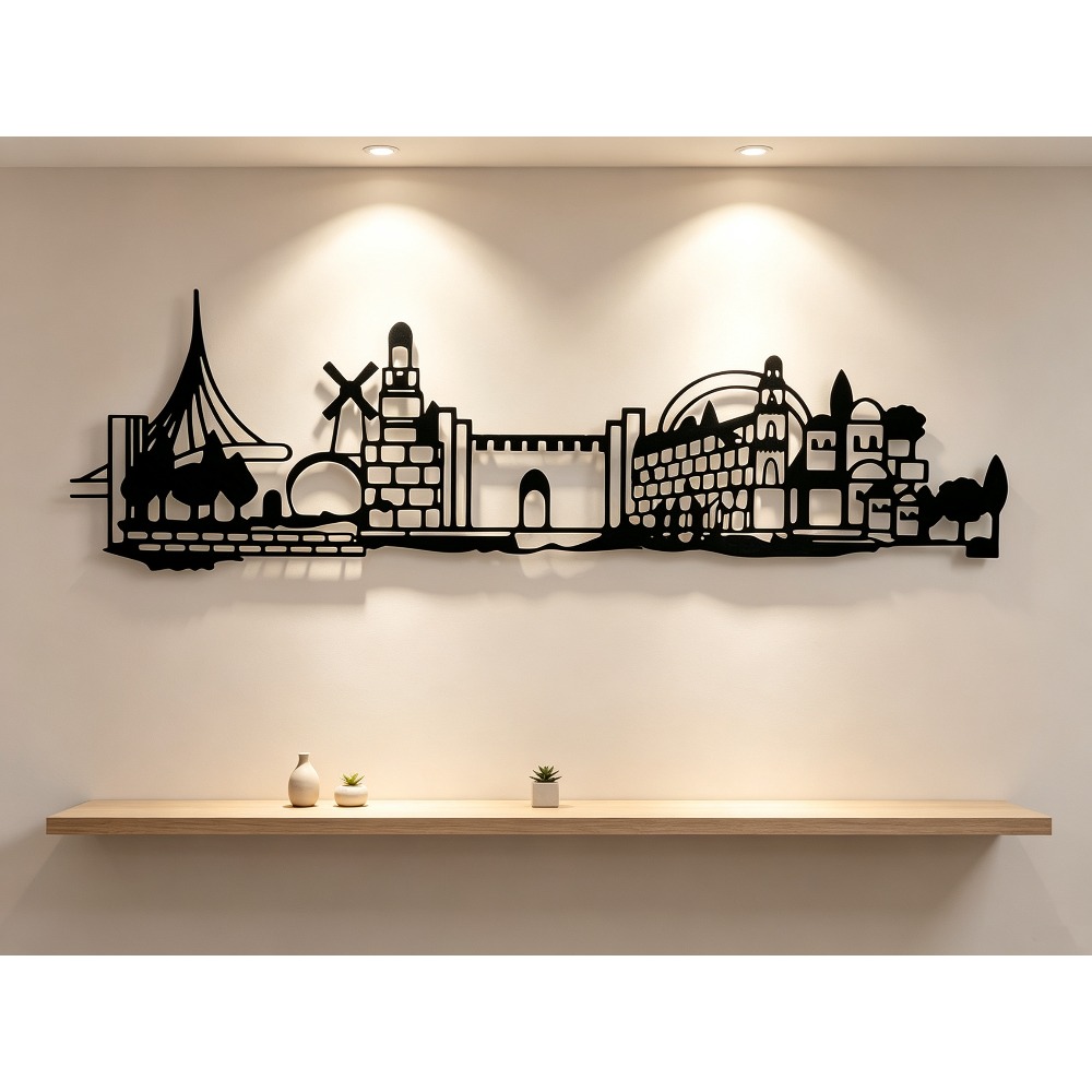 CIFBUY Arte de Pared Metálico, - Wall Art reseña y precio