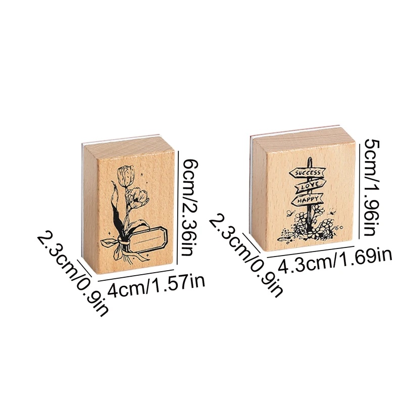 Sellos de goma de madera de es - Wall Sticker reseña y precio