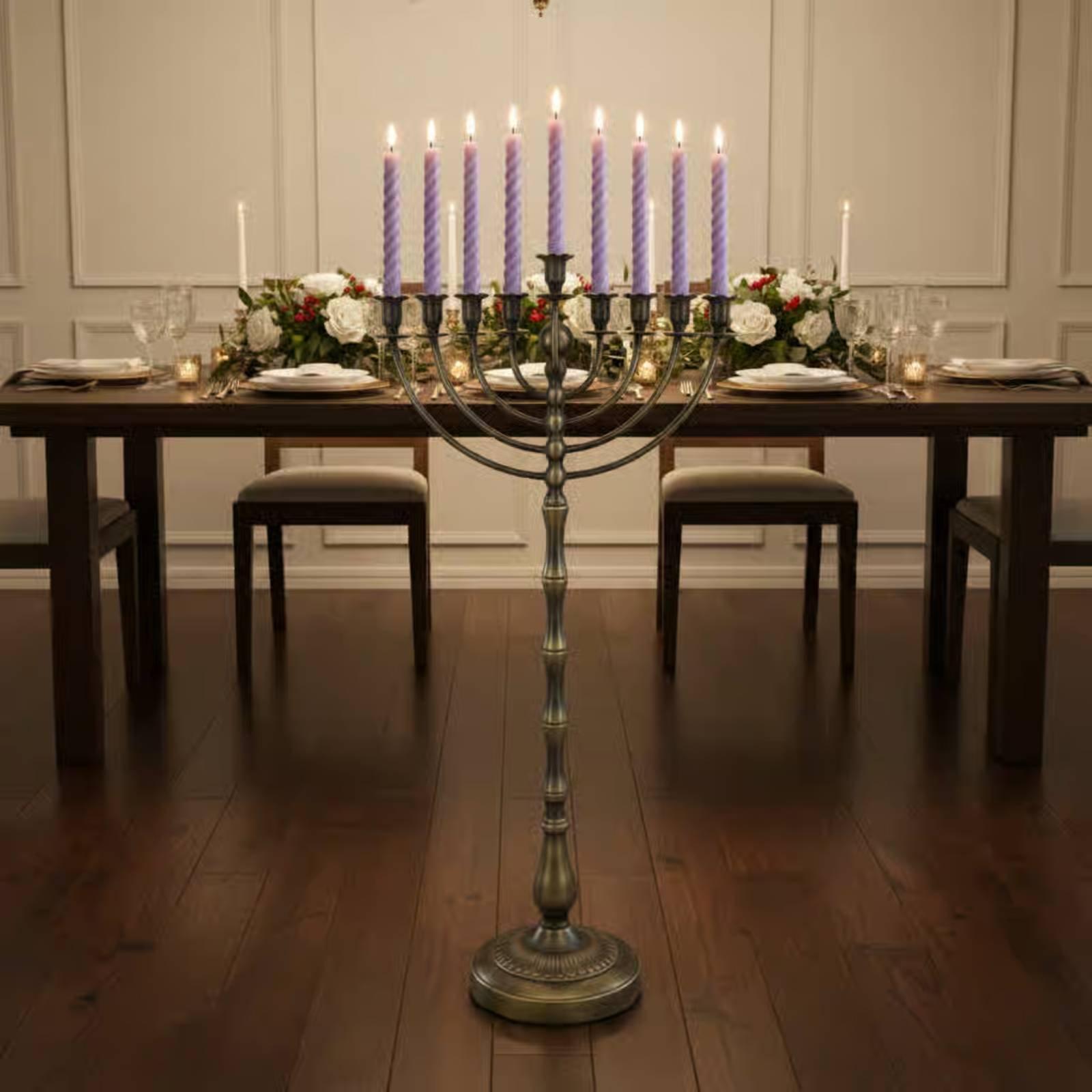 Candelabro alto de bronce, sop - Candle Holder Decor reseña y precio