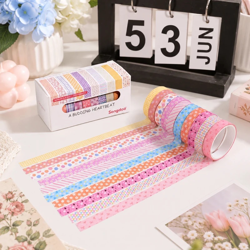 10 rollos de cinta washi flora - Wall Sticker reseña y precio