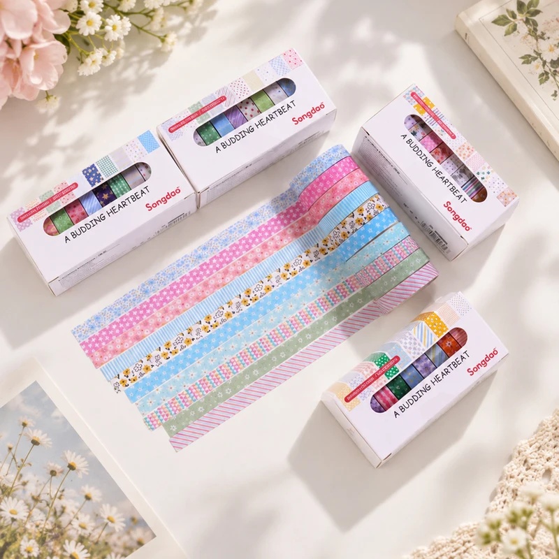 10 rollos de cinta washi flora - Wall Sticker reseña y precio